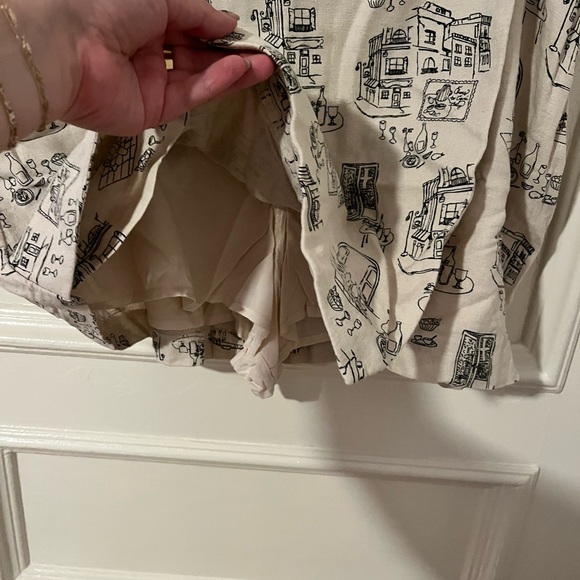 NWT linen printed skort - Picture 4 of 4